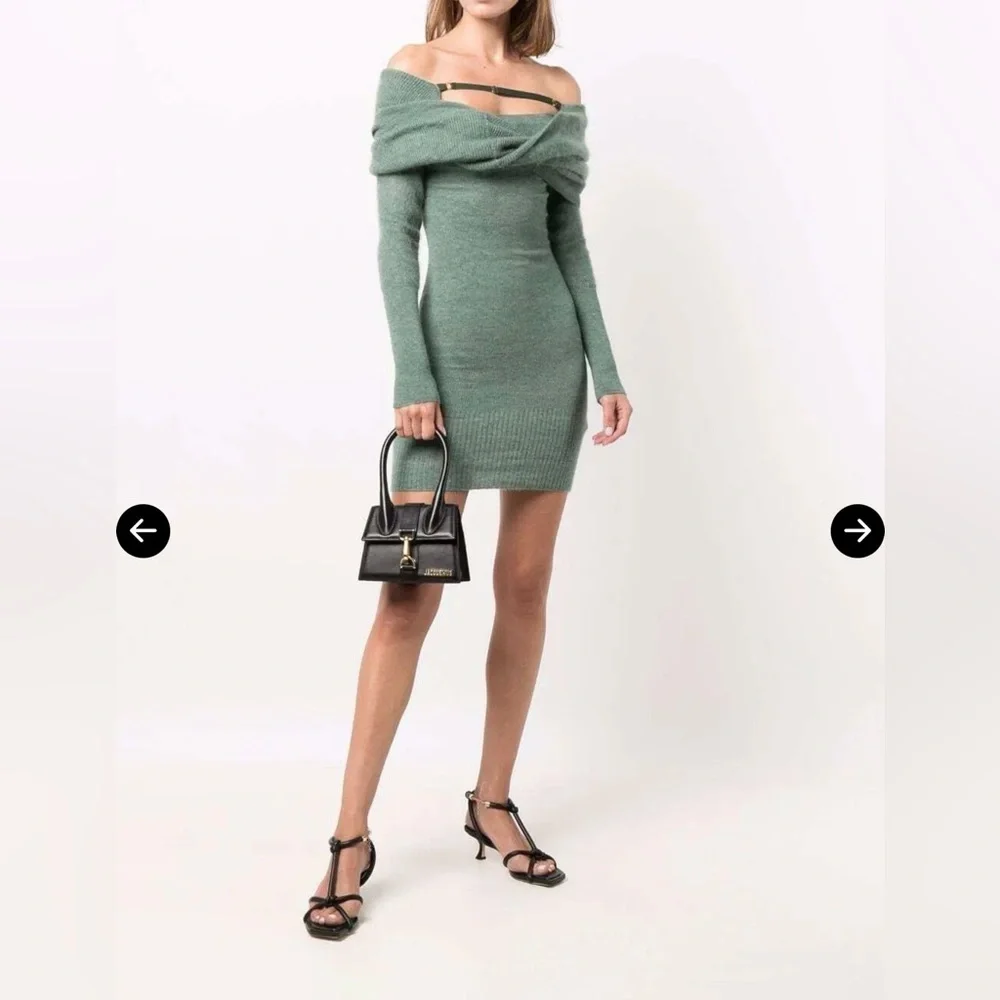 Jacquemus 🩶 La Robe Ascua Wool Knitted Dress - Picture 5 of 8